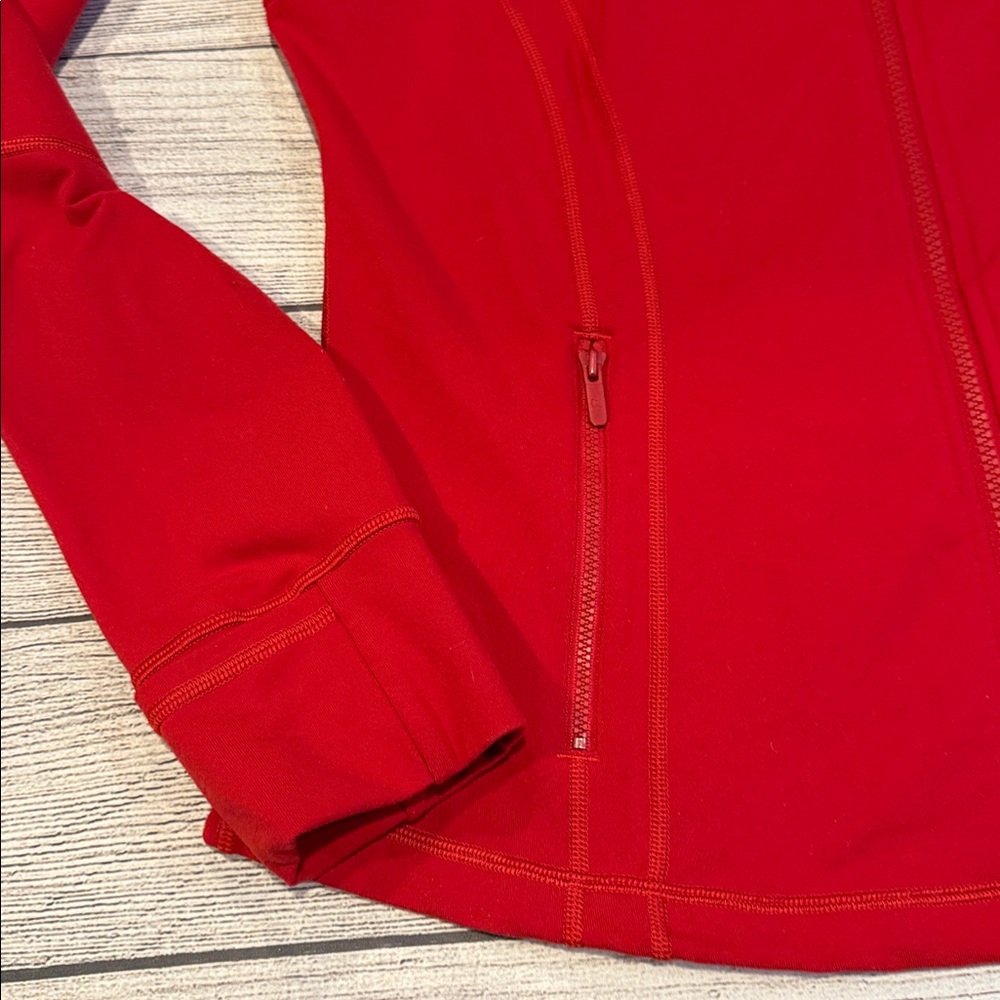 🍋Women’s Lululemon Define Jacket ❤️RARE❤️Size 16 Dark Red W4AWKS🍋 - Picture 7 of 16
